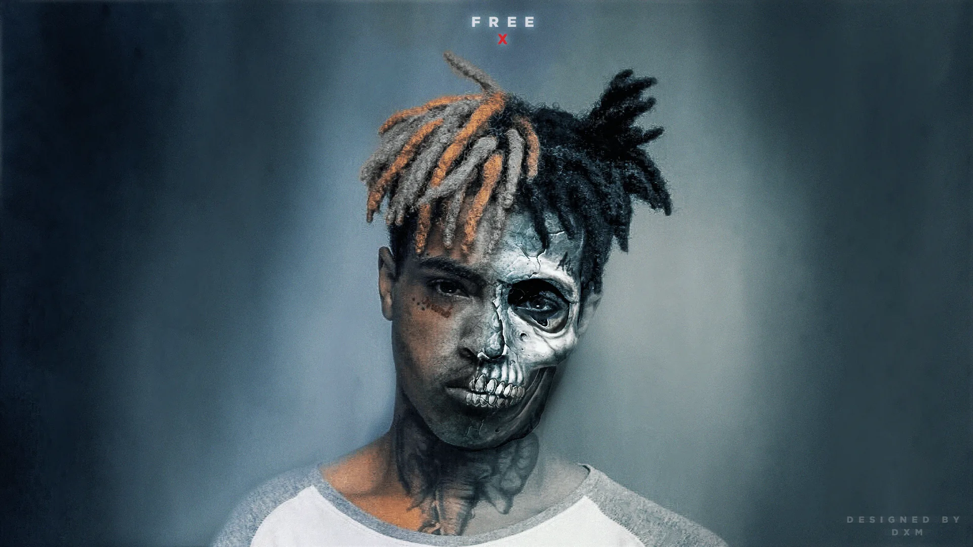 XXXTentacion teschio dipinto viso, Jahseh Onfroy, 1920x1080 1080p, Laptop