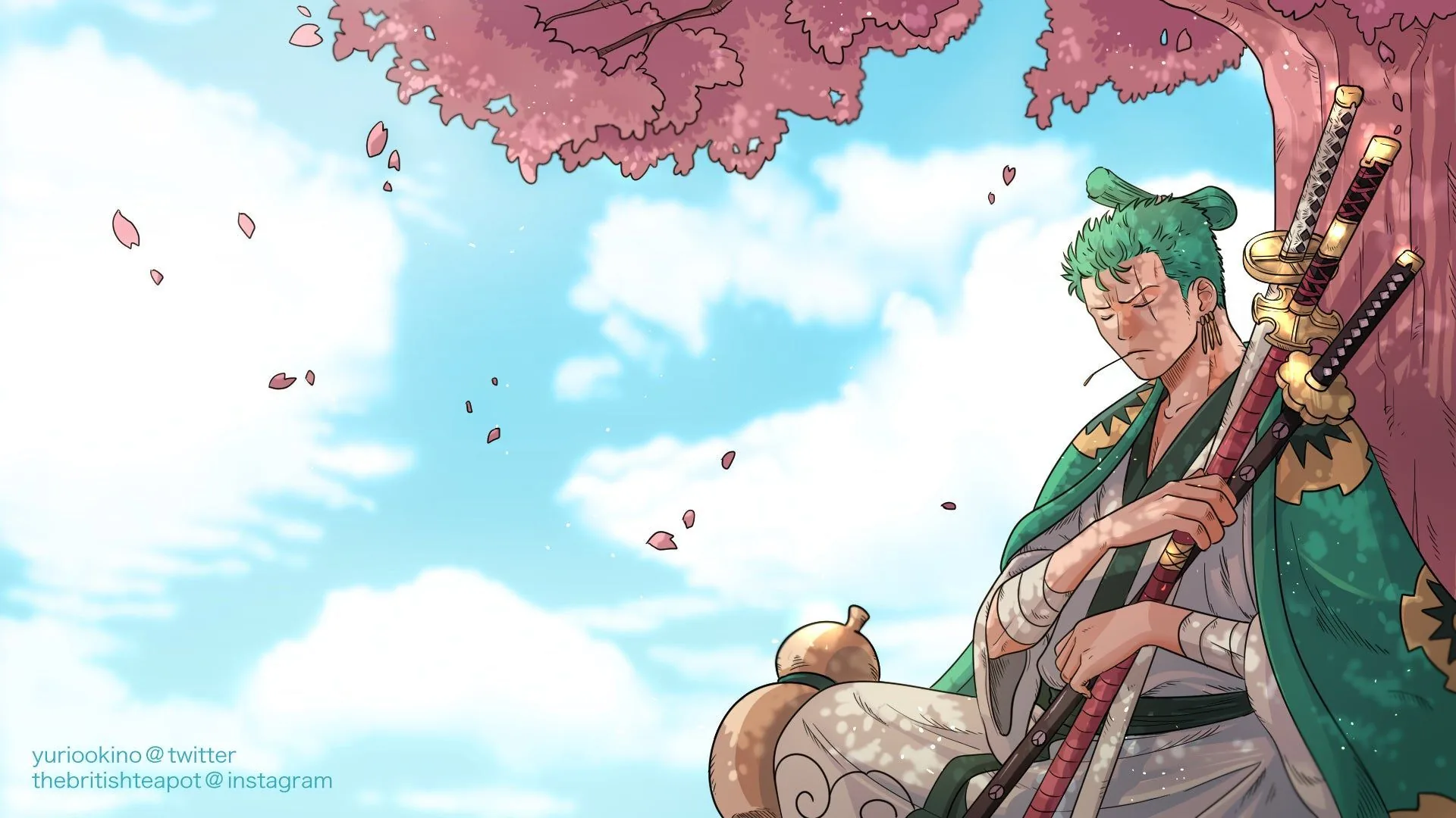 Zoro One Piece Wano, 1920x1080 1080p, PC Desktop