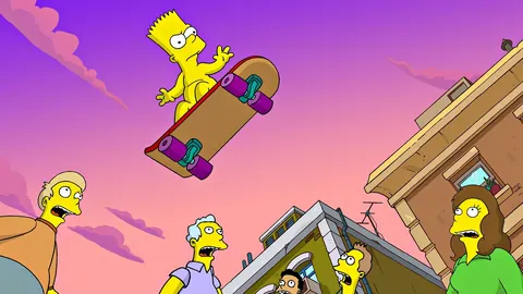 Bart Simpson con skateboard
