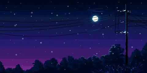 Cielo in pixel art