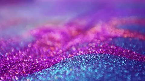 Glitter rosa e blu