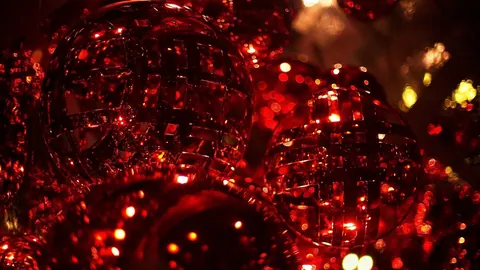 Luci di Natale rosse