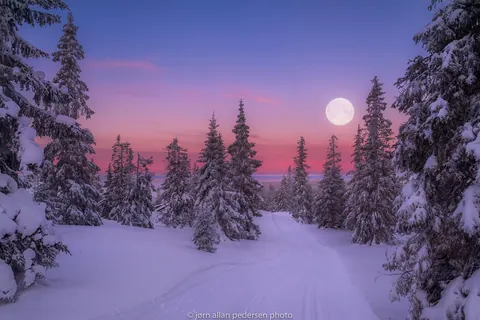 Luna e neve